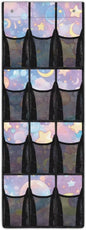 Candy Colored Behind Door Organizer Mesh Fabric Moon Over The Door Shoe Organizer for Closet Stars Wall Hanging Storage Easy to Install Shoe Holder Hanger