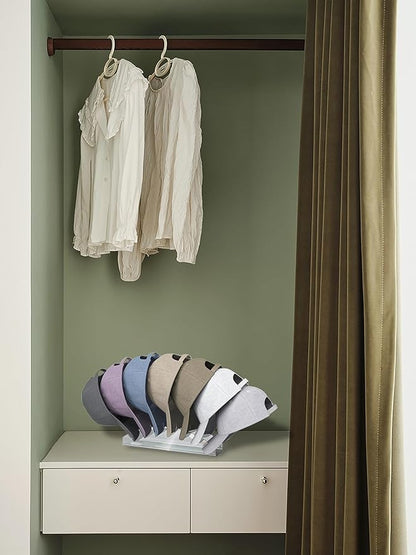 Hat Stand for Baseball Caps,2 Pack No Install Acrylic Hat Organizer Hat Racks for 12 Baseball Caps, Hat Holder Display and Organization for Bedroom, Closet, Dresser (Clear-2Pack)
