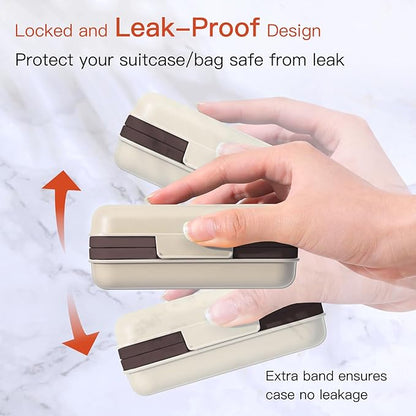 Quatish Leakproof Bar Soap Holder Dish with Lid for Shower, Portable Travel Soap Case Box for Gym, Camping, Hiking, Outdoor Use, Travel Size Toiletries Essentials, Keeps Soap Dry, Brown