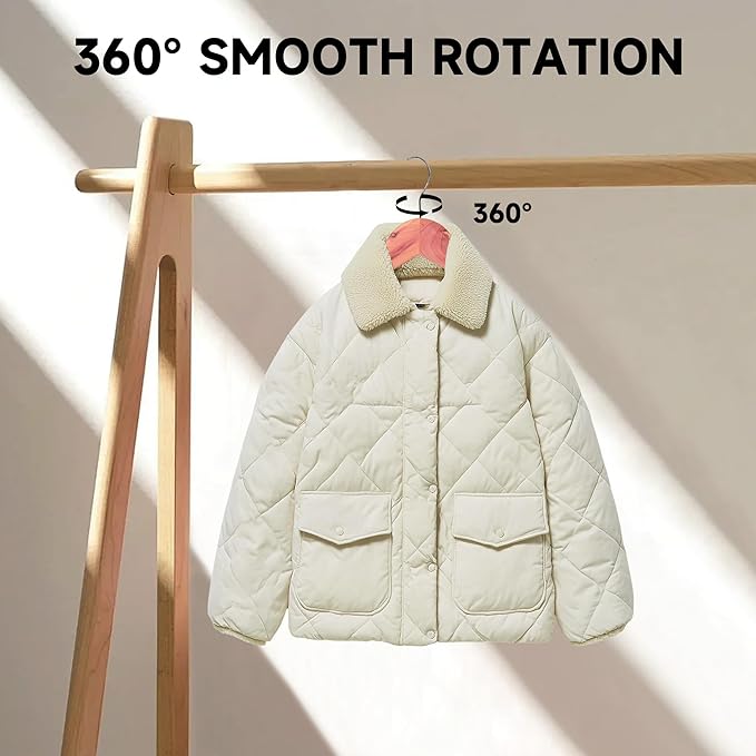 Quality Wooden Clothes Hangers, Solid Wood Suit & Coat Hangers with Pants Bars, Swivel Hook, Shoulder Notches, Heavy Duty Hangers for Shirts, Jackets, Dresses & Trousers(Cedar Wood/12-Pack)