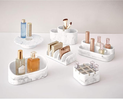 iDesign Dakota Makeup, Countertop, VanityMakeup and Cosmetic Storage Bathroom, 7.89" x 3.39" x 3.61", Vanity Organizer,28390