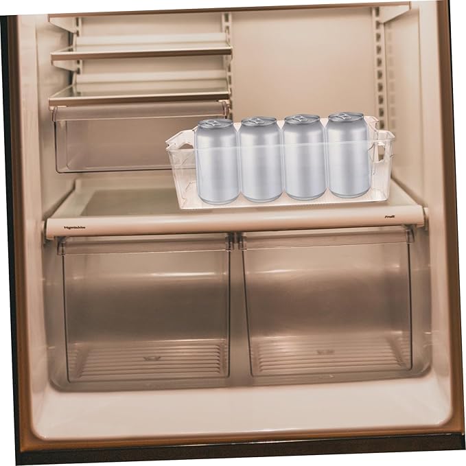 Household Fridge Organizer Drawer-style Beverage Storage Rack for Cans and Bottles Easy Dispenser for Refrigerator Drink Holder