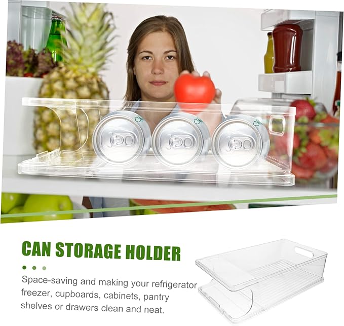 Fridge Drink Dispenser Drink Dispenser Beverage Can Holder Rollable Storage Rack