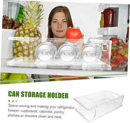 Fridge Drink Dispenser Drink Dispenser Beverage Can Holder Rollable Storage Rack