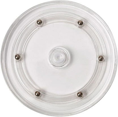 6" Lazy Susan Turntable Acrylic Ball Bearing Rotating Tray for Spice Rack Table Cake Kitchen Pantry Decorating TV Laptop Computer Monitor
