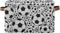 Soccer Ball Football Large Storage Basket Cube Storage Bin Canvas Fabric Organizer Handles Collapsible Decorative for Clothes Toys Bedroom