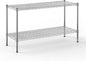 18" Deep x 48" Wide x 27" Height Wire Shelving Kit | 2-Tier | NSF Commercial Storage Rack Unit