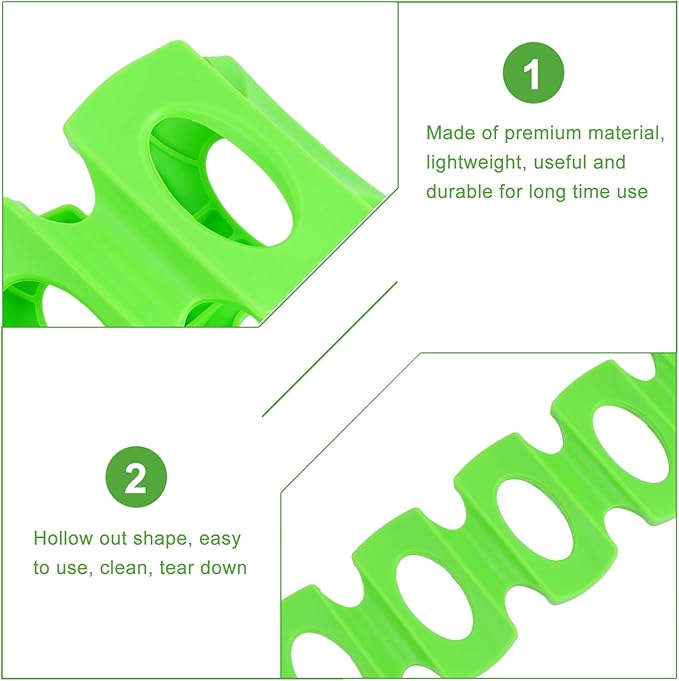 Luxshiny 2pcs Silicone Beverage Holders Stackable Can Rack for Beer Drinks Dishwasher Safe Stacking Mats for Fridge Countertop Organization Easy to Clean Silicone