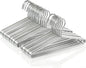 50 Pack Metal Coat Hangers Clothing Hangers Heavy Duty, Stainless Steel for Coat Clothes Shirt Suit Pant, 16.4 Inch Silver Wire Hanger