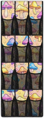 Mushroom Over The Door Organizer Decor Nursery Storage with 12 Large Pockets,Nursery Organizers and Storage,Stable Spice Rack for Kitchen,Behind Door Bag for Bathroom,Bedroom