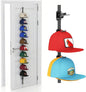 AXU Hat Rack for Door, Hat Organizer for Baseball Caps, Over the Door Hat Storage Organizer - Holds 10-20 Caps | Black, 1 Straps