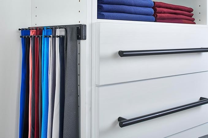REV-A-Shelf Sliding Tie Rack for Custom Closet Systems
