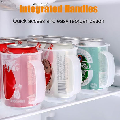 2 Pack Soda Can Dispenser For Refrigerator, Drink Organizer For Pantry, Beer Pop Can Water Bottle Drink Dispenser For Fridge