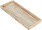 MAONAME Wash White Bathroom Vanity Tray, Rustic Long Narrow Tray, Rectangle Farmhouse Wood Trays, Countertop Organizer Trays for Candle, Perfume, 15.7" L x 6.8" W
