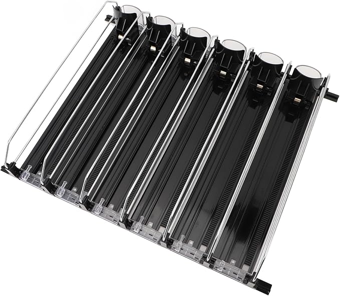 Zerodis Food Storage Packaging Drink Organizer Self Pushing Soda Can Dispenser Automatic Pusher Glide Self Pushing Soda Can Dispenser Pushing Fridge Drink Dispenser Fridge Self 6Pcs Soda