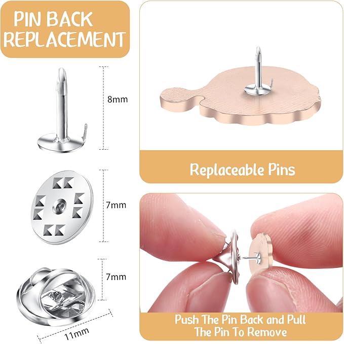 VitalCozy Pin Wall Display Banner with Butterfly Clutch Tie Tacks Enamel Pin Display Blank Canvas Display Metal Pin Backs Pin Organizer for Jewelry Lapels Badges Buttons Collection(Black)