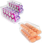 theaoo Soda Can Dispenser for Refrigerator with Lids AND Egg Holder for Fridge