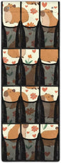 Capibara Daisy Over The Door Shoe Organizer,Hanging Shoe Organizer for Door with 12 Mesh Pockets,Breathable Organizer Storage Bag,Shoe Rack for Door Sneaker Hanger Boot Storage