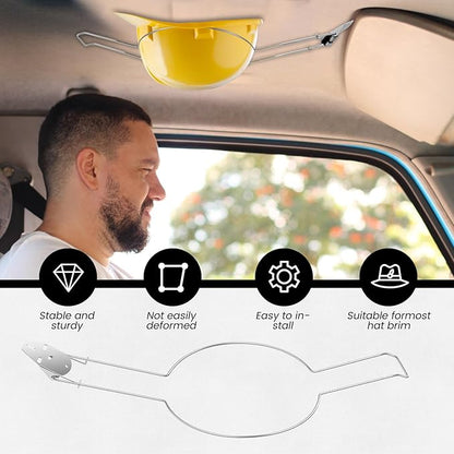 Cowboy Hat Holder for Truck SUV Car, Built-in Spring Design | Firm & Stable | Hat Organizer Stand for Truck Car Accessories