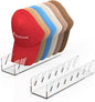 Nicetree Hat Organizer, 2 Pcs No Install Acrylic Hat Racks for 14 Baseball Caps Storage, Hat Stand for Baseball Caps Display and Organizer for Dresser, Bedroom, Closet, Office
