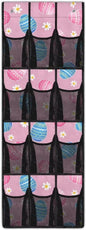 12-Pocket Hanging Storage Bag Behind the Door, Over the Door Organizer Space Saving Storage for Bedroom Closet or College Dorm, Easter Eggs