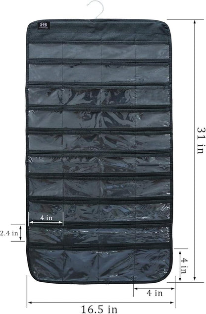 BB Brotrade Hanging Jewelry Organizer,Accessories Organizer,80 Pocket Organizer for Holding Jewelries
