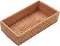 Rattan Bathroom Trays 8.3" x 4.3" x 1.6" Small Bathroom Basket, Toilet Tank Baskets Organizing Rattan Bathroom Vanity Trays Toilet Tank Tray for Decorative, Storage (Natural)