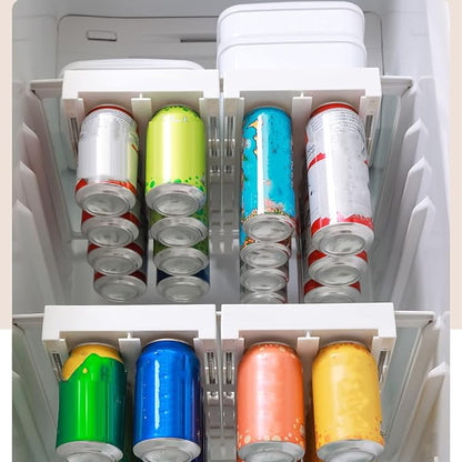 Hanging Fridge Soda Can Organizer, Fridge Drink Can Holder, Drink Beverage Dispenser Rack for Refrigerator, Refrigerator Storage Rack