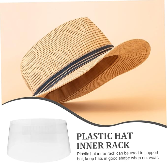 10PCS Adjustable Hat Inner Support Cone Shape for Straw Hats Cap Stretcher Insert Plastic Holder for Baseball Caps Stand for Travel Storage