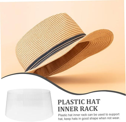 10PCS Adjustable Hat Inner Support Cone Shape for Straw Hats Cap Stretcher Insert Plastic Holder for Baseball Caps Stand for Travel Storage