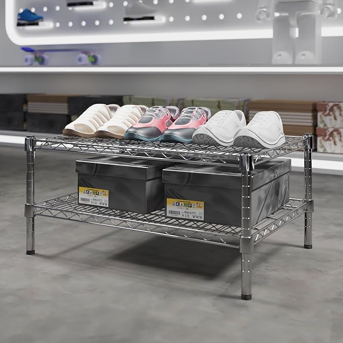 21" Deep x 30" Wide x 14" Height Wire Shelving Kit | 2-Tier | NSF Commercial Storage Rack Unit