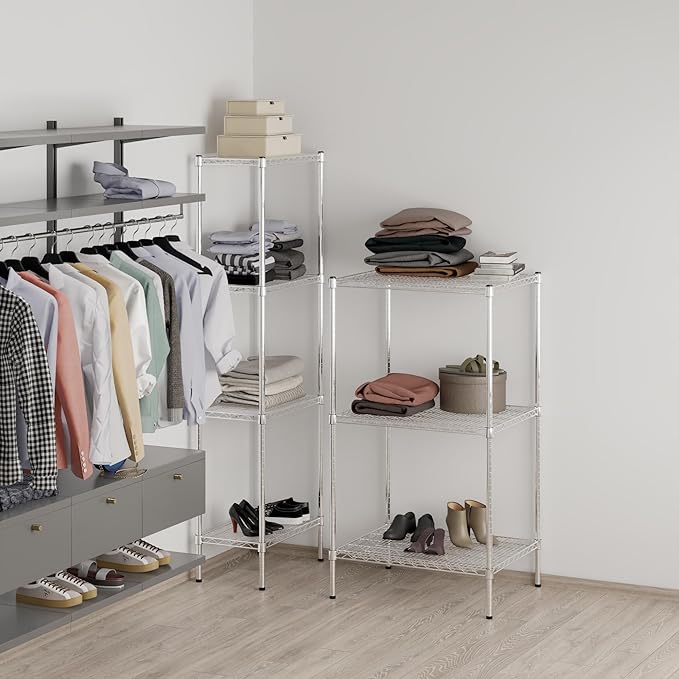 24" Deep x 30" Wide x 54" Height Wire Shelving Kit | 3-Tier | NSF Commercial Storage Rack Unit