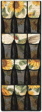 Generic Sunflower Hummingbird Shoe Organizer Door Hanger Reusable Over The Door Shoe Storage Organizer Good Organizing Items for Housewives Renters Women Men