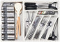 Li&Zhao Silverware Organizer - Expandable Kitchen Drawer Organizer Cutlery Drawer Organizer Flatware Organizer for Drawer Utensil Tray for Kitchen Plastic Silverware Holder for Spoons Knives Forks