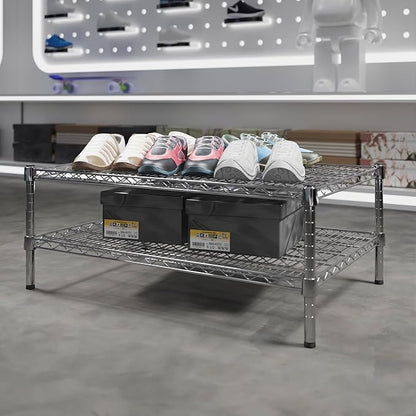 24" Deep x 36" Wide x 14" Height Wire Shelving Kit | 2-Tier | NSF Commercial Storage Rack Unit