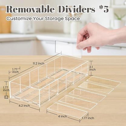 Gracenal Acrylic Tumbler Lid Organizer for Stanley Cup Accessories, Cabinet Pantry Kitchen Organizers and Storage Bins for Stanley 40 oz Tumbler with Handle/Yeti Tumbler Lid/Simple Modern Lids Gifts