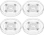 uxcell 4Pcs Acrylic Lazy Susan Turntable, 2.5 Inch Clear Turntable Organizer Ball Bearing 360 Degree Rotating Tray for Spice Rack Table Cake Kitchen Pantry Decorating Bathrooms
