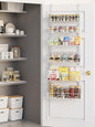 6-Tier Over the Door Pantry Organizer, Over the Pantry Organization And Storage, Pantry Door Organization, Home Laundry Room Bathroom & Kitchen Organization Essentials Metal, White