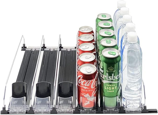Soda Dispenser Display with Smooth and Fast Pusher Glide