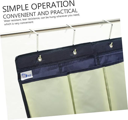 Healifty Closet Door Shoe Bag Hanging Storage Pouch Slots over The Door Organizer Oxford