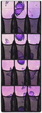 Butterfly Behind Door Organizer 12 Pockets Violet Door Hanging Shoe Organizer Space Saving Multi-Funtion Storage Bag Large Capacity Wall Hanging Storage