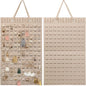 Resovo Hanging Earrings Organizer, Earring Holder & 20 Hooks, Holds Up To 300 Pairs, Compact Design, Soft Material, Earring Hanger Earring Display Hanging Organizer for Women Girls -1 Pack