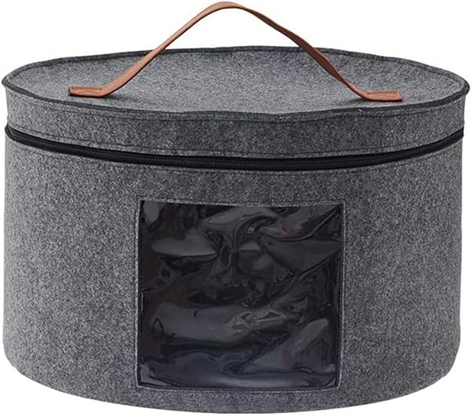 Shakven Dustproof Hat Box - Travel Storage with Fixed Elastic Band, Suitable for Women, Men, Blankets