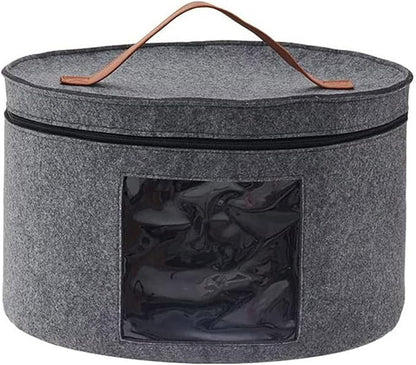 Shakven Dustproof Hat Box - Travel Storage with Fixed Elastic Band, Suitable for Women, Men, Blankets