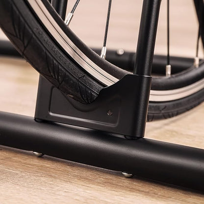 CyclingDeal Bicycle Floor Parking Rack Stand - for Mountain MTB Road Bike - Indoor Home Garage Storage - Classic 3 Bikes