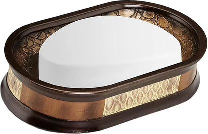Zahari Home Zambia Stylish Soap Dish Modern Classic Luxury Decor Animal Print Western Design Bar Soap Holder