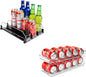 Automatic Soda Can Organizer and Rolling Soda Can Organizer for Refrigerator for Beer Soda Seltzer Drink Pop Cans Holder Storage Pantry Organization