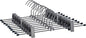 Pants Hangers 13.8" Dark Grey Skirt Clothes Rack with Clips Metal Clips Trousers Hanger Space Saving Slacks Hangers Durable and Sturdy Pants Display 30 Pack