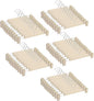 Pants Hangers with Clips Skirt Hangers for Women Plastic Clip Hanger for Pants Clothes Hanger (50pack, Khaki)