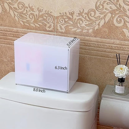 Tampon Holder for Bathroom, Tampons and Pads Container Box, Women Period Storage Holder, White